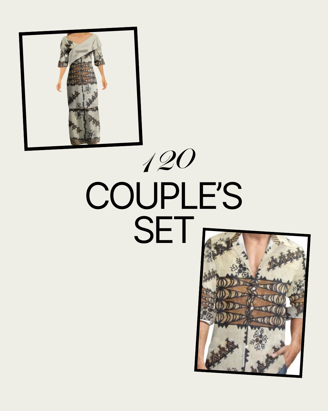 Nusi Pattern Couple's Set Bundle